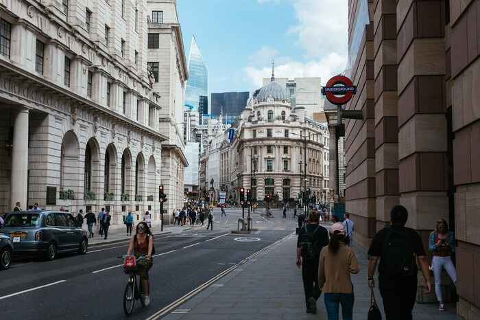 Rua de Londres em setembro
