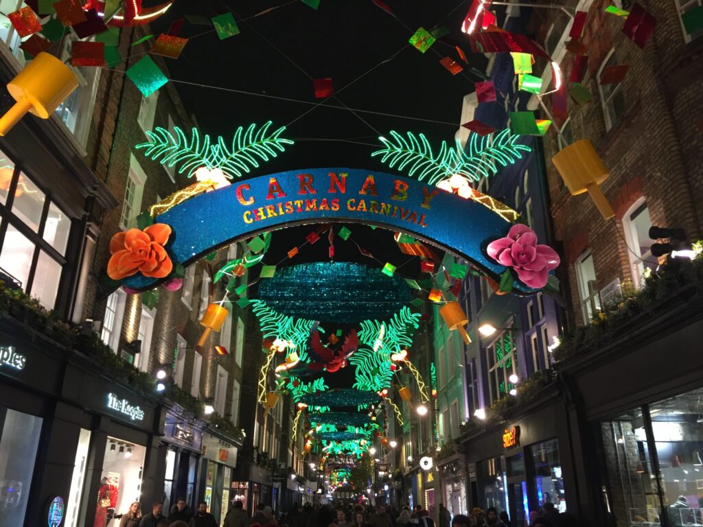 Festa de Natal na Carnaby Street